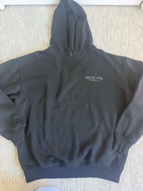 White Fox Boutique Black Hoodie Sweatshirt